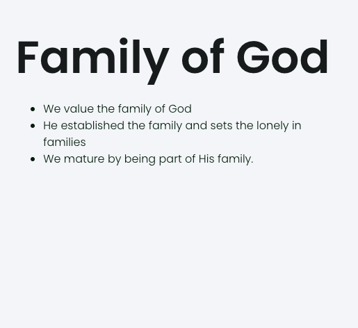Family of God